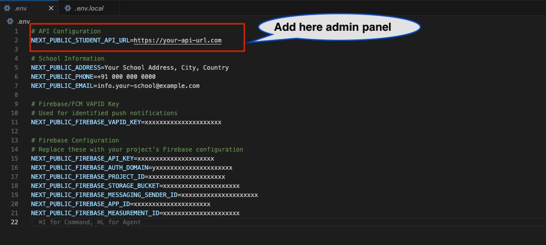 Admin URL Setup