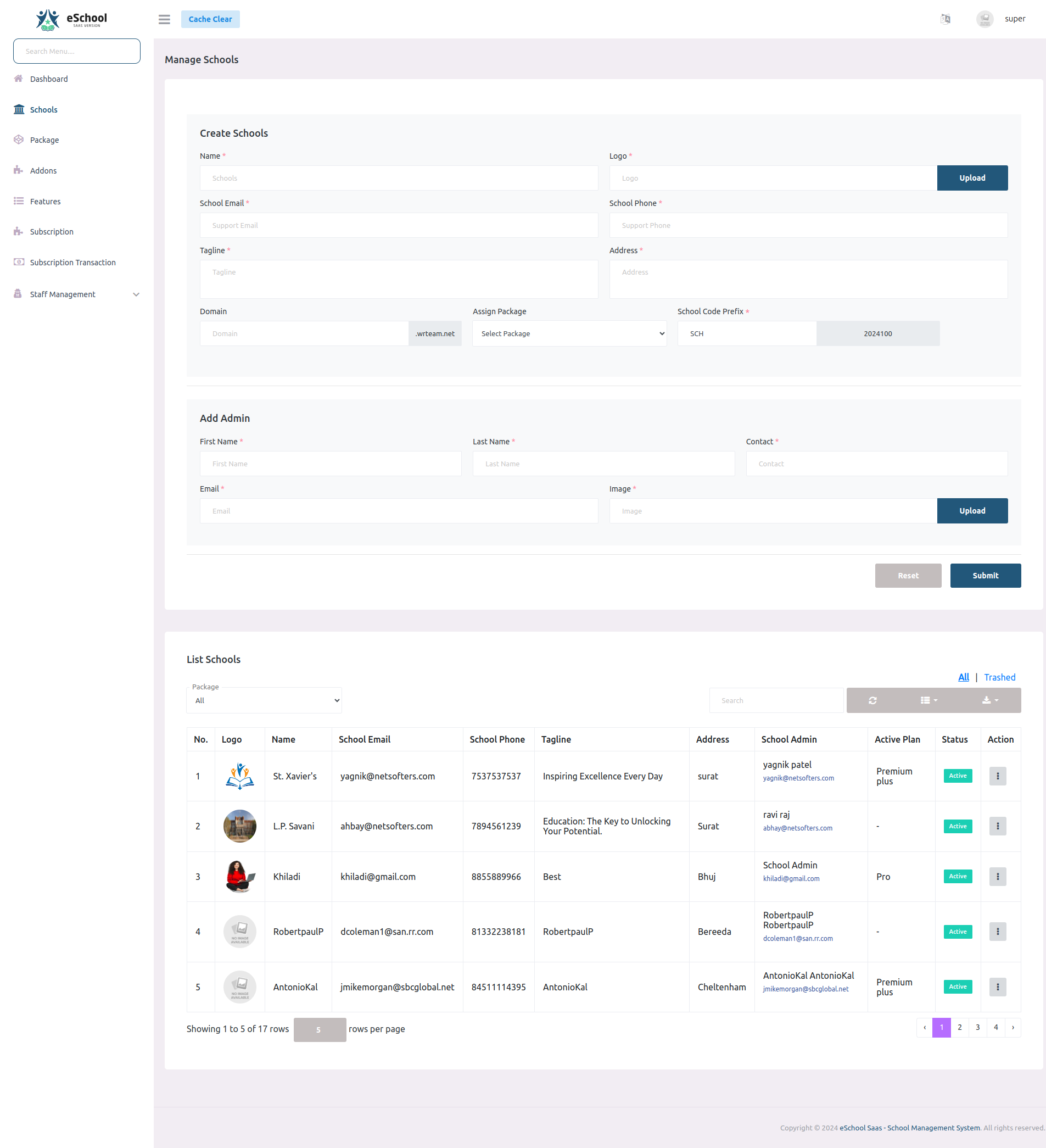 e-School SaaS