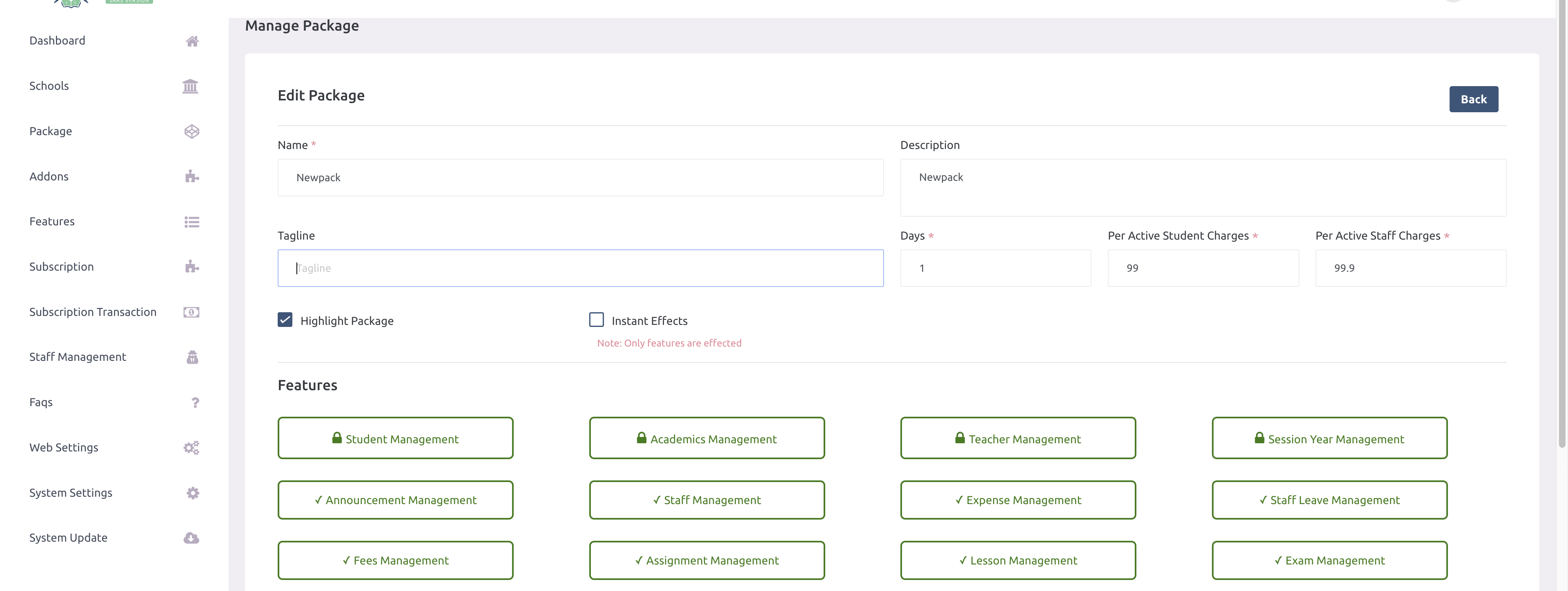 e-School SaaS