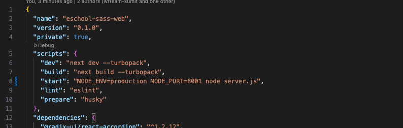 Package JSON