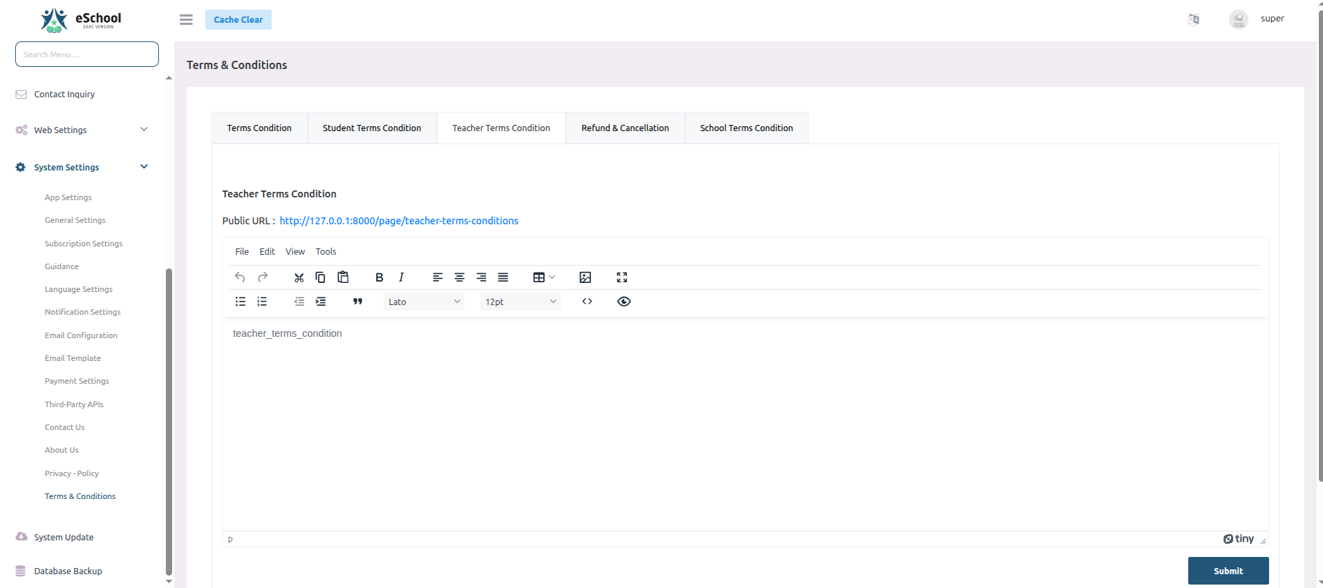 e-School SaaS